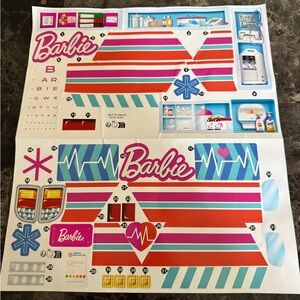 Barbie Sticker Sheet for ambulance